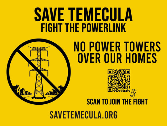 Save Temecula Yard Sign